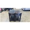 Image 1 : 2 OPEN SIDE TABLES WITH DRAWER