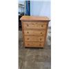 Image 1 : PINE 4 DRAWER HIGHBOY DRESSER