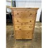 Image 1 : PINE 5 DRAWER HIGHBOY DRESSER