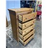 Image 2 : PINE 5 DRAWER HIGHBOY DRESSER