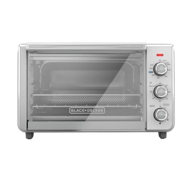 BLACK AND DECKER 6 SLICE AIR FRYER TOASTER OVEN - TESTED WORKING, RETAIL $119