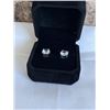 Image 2 : NEW PLATINUM PLATED EACH 2.0CT EACH SIMULATED DIAMOND (CZ) STUD EARRINGS