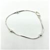 Image 2 : STERLING SILVER TRI BALL BRACELET 7', RETAIL $150.00.