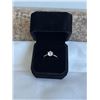Image 1 : NEW PLATINUM PLATED 0.8CT SIMULATED DIAMOND (CZ) SOLITAIRE RING, RESIZEABLE