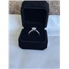 Image 3 : NEW PLATINUM PLATED 0.8CT SIMULATED DIAMOND (CZ) SOLITAIRE RING, RESIZEABLE