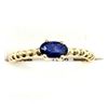 Image 1 : 10KT YELLOW GOLD NATURAL BLUE SAPPHIRE (0.35CT) RING, SIZE 6, RETAIL $1500.00. SAPPHIRE IS THE BIRTH