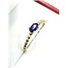 Image 2 : 10KT YELLOW GOLD NATURAL BLUE SAPPHIRE (0.35CT) RING, SIZE 6, RETAIL $1500.00. SAPPHIRE IS THE BIRTH