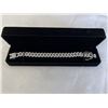 Image 1 : NEW PLATINUM PLATED 14.0MM ICED OUT CUBAN LINK BRACELET, 8" LONG