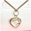Image 1 : QUARTZ PENDANT BRASS CHAIN, RETAIL $150.00.