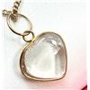 Image 2 : QUARTZ PENDANT BRASS CHAIN, RETAIL $150.00.