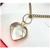 Image 3 : QUARTZ PENDANT BRASS CHAIN, RETAIL $150.00.