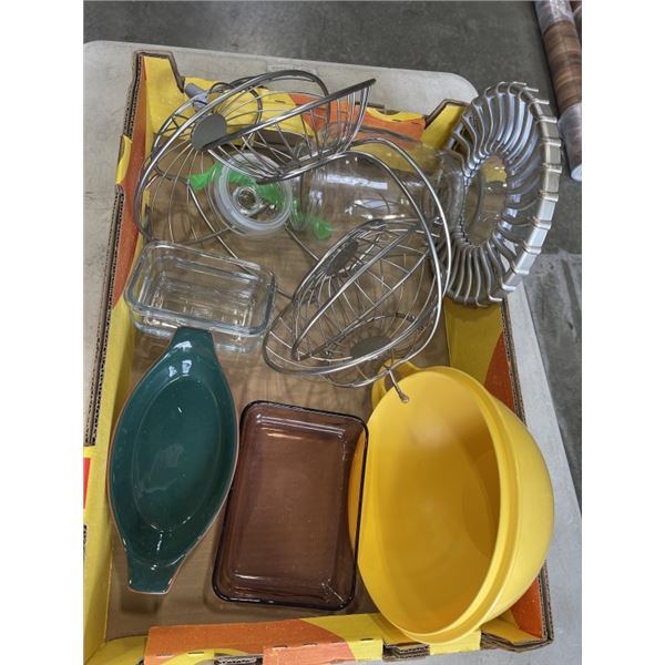 JUG AND BOWL SET AND BAKING DISHES
