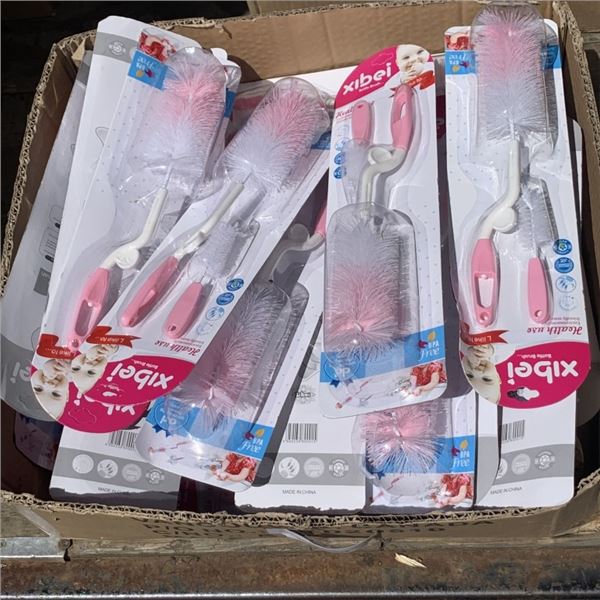 24 NEW BABY BOTTLE AND NIPPLE CLEANING BRUSH SETS