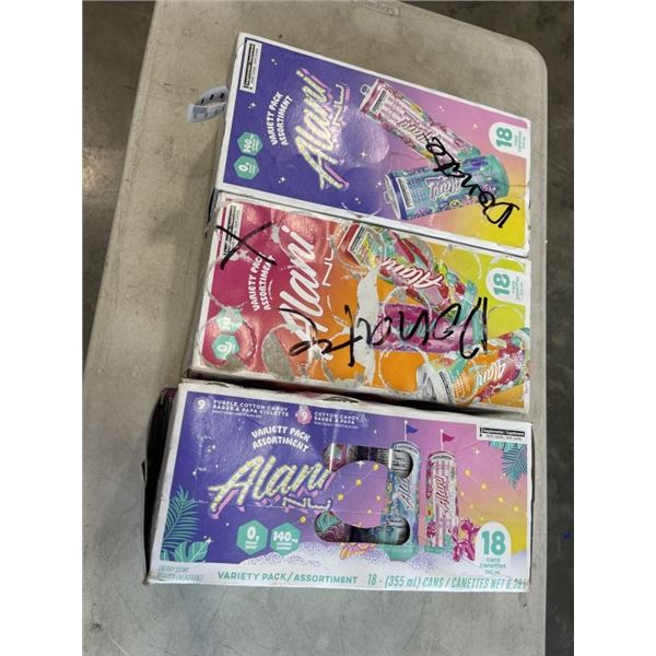 3 CASES OF ALANI ENGERY DRINKS