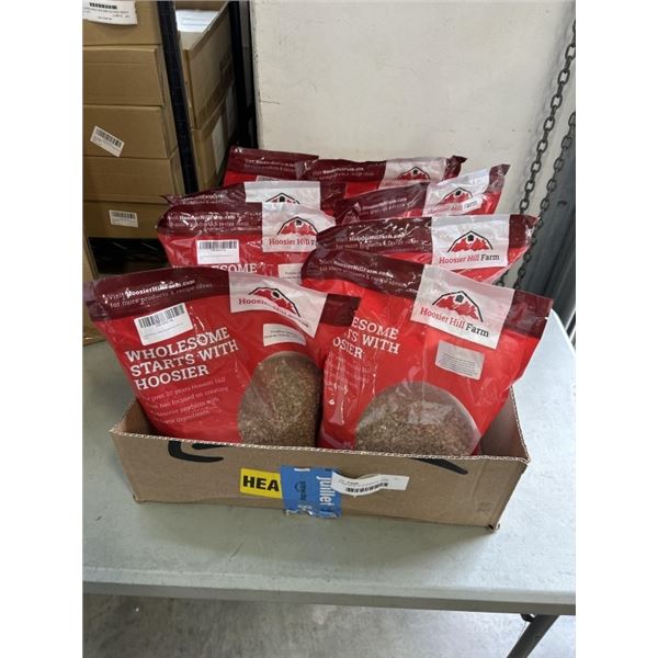 8 NEW BAGS OF HOOSIER HILL FARM VEGETABLE PROTEIN