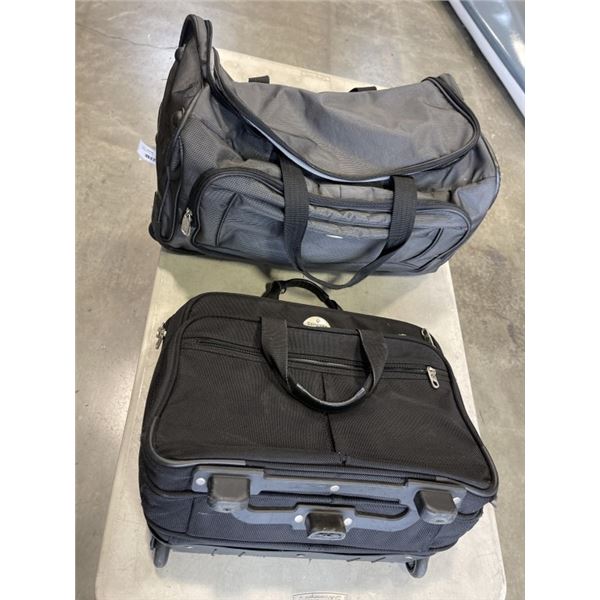 SAMSONITE ROLLER, AND ROLLER DUFFELL BAG