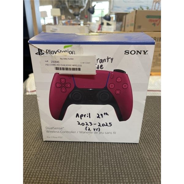 PS5 COSMIC RED DUALSENSE WIRELESS CONTROLLER - TESTED WORKING, RETAIL $94