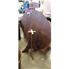 Image 1 : RUSTIC WOOD LOOK ROUND PEDESTAL DINING TABLE
