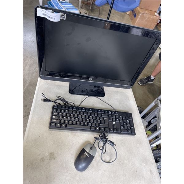 HP ALL-IN-ONE COMPUTER W/ KEYBOARD AND MOUSE