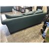 Image 5 : GREEN LEATHER SOFA