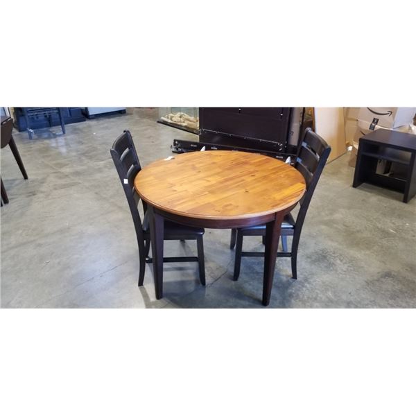 ROUND DINETTE TABLE AND 2 CHAIRS