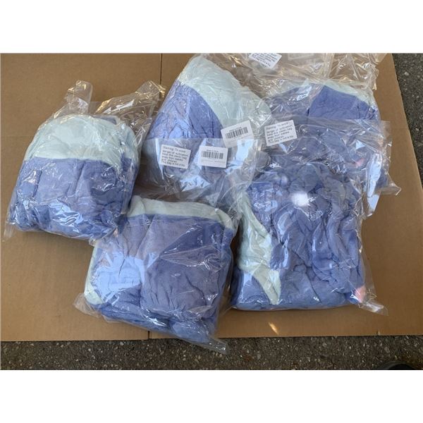 5 NEW STITCH FLEECE HOODED ONESIES SIZE ADULT SMALL