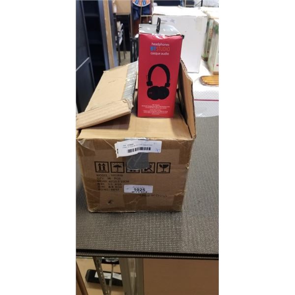 CASE OF NEW MICRO USB CABLES AND BLUETOOTH HEADSET