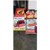 Image 2 : 6 VINTAGE COCA COLA META SIGNS, 1 OTHER METAL SIGN, 3 METAL SIGNS