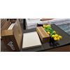 Image 1 : NEW MEBBAY VELVET JEWELLERY ORGANIZER AND 2 BOXES FAKE YELLOW TULIPS
