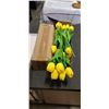 Image 2 : NEW MEBBAY VELVET JEWELLERY ORGANIZER AND 2 BOXES FAKE YELLOW TULIPS