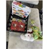 Image 1 : LOT OF KIDS TOYS : GEARS PUZZLES, NIGHT LIGHT BEAR, AND SOFT BEAR, STAR TREK YODA