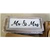Image 3 : CASE OF NEW MR AND MRS SIGNS AND GUSTBOOK VENUE DECOR SIGNS