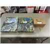 Image 1 : 2 NEW KIDS RUG PLAYMATS. 26" X 43" AND NEW IDIY CRAYONS. 24 KITS. 12 COLORS