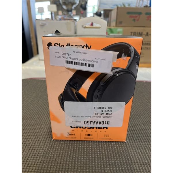SKULLCANDY CRUSHER OVER EAR SOUND ISOLAING BLUETOOTH HEADPHONES - TESTED WORKING, RETAIL $149