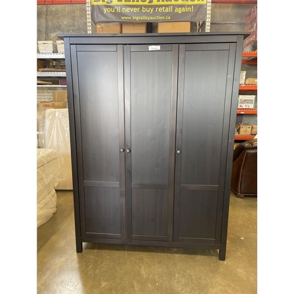 IKEA BLACK FINISH  3 DOOR WARDROBE