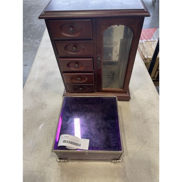 2 JEWELLERY BOXES AND CONTENTS