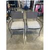 Image 1 : 2 PATIO CHAIRS WITH CUSHIONS