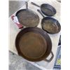 Image 2 : ASSORTED CAST IRON PANS