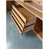 Image 4 : 2 PIECE TEAK DISPLAY CABINET - BACK BOARD AND SUPPORTS TO RAISE TOP PIECE