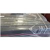 Image 3 : ANTIQUE CURVED LEADED GLASS PANEL 64 INCH LONG 9.5 IN TALL IN MIDDLE