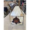 Image 2 : 2 VINTAGE HANGING LIGHT FIXTURES