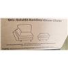 Image 2 : NEW DARK GRAY CORNER CHASE SEAT AND OTTOMAN