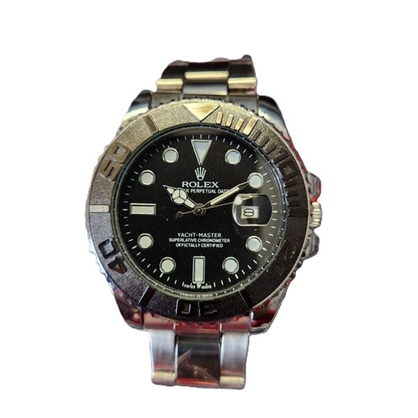 ROLEX YACHT-MASTER II, UNAUTHENTIC - BLACK DIAL, BLACK BEZEL