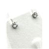 Image 2 : STERLING SILVER CZ ROUND SHAPE EARRINGS, RETAIL $300.00.