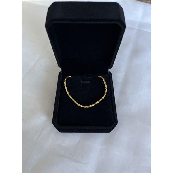 NEW 14K GOLD PLATED 2.0MM TWISTED ROPE NECKLACE, 23" LONG
