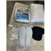 Image 1 : NEW MICROBLADING PENS, TWIN AND TWIN XL MATTRESS COVERS, 2 NEW BLACK HATS AND INSOLES
