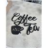 Image 1 : BOX OF METAL COFFEE AND TEA SIGNS NEW METAL WALL ART