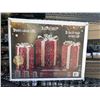 Image 1 : 3 LED CHRISTMAS GIF BOX YARD ORNAMENTS