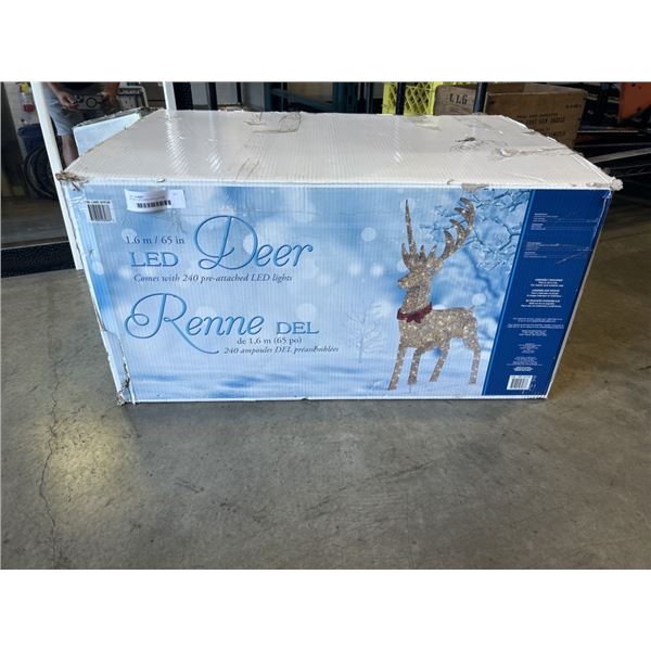 65 INCH LED DEER WITH 240 PRE ATTACHED LED LIGHTS