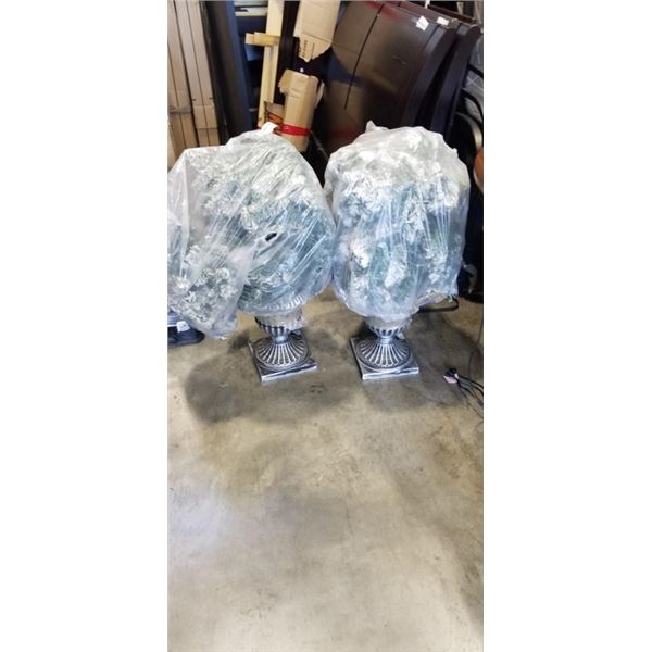 2 ARTIFICIAL PRE LIT TREES